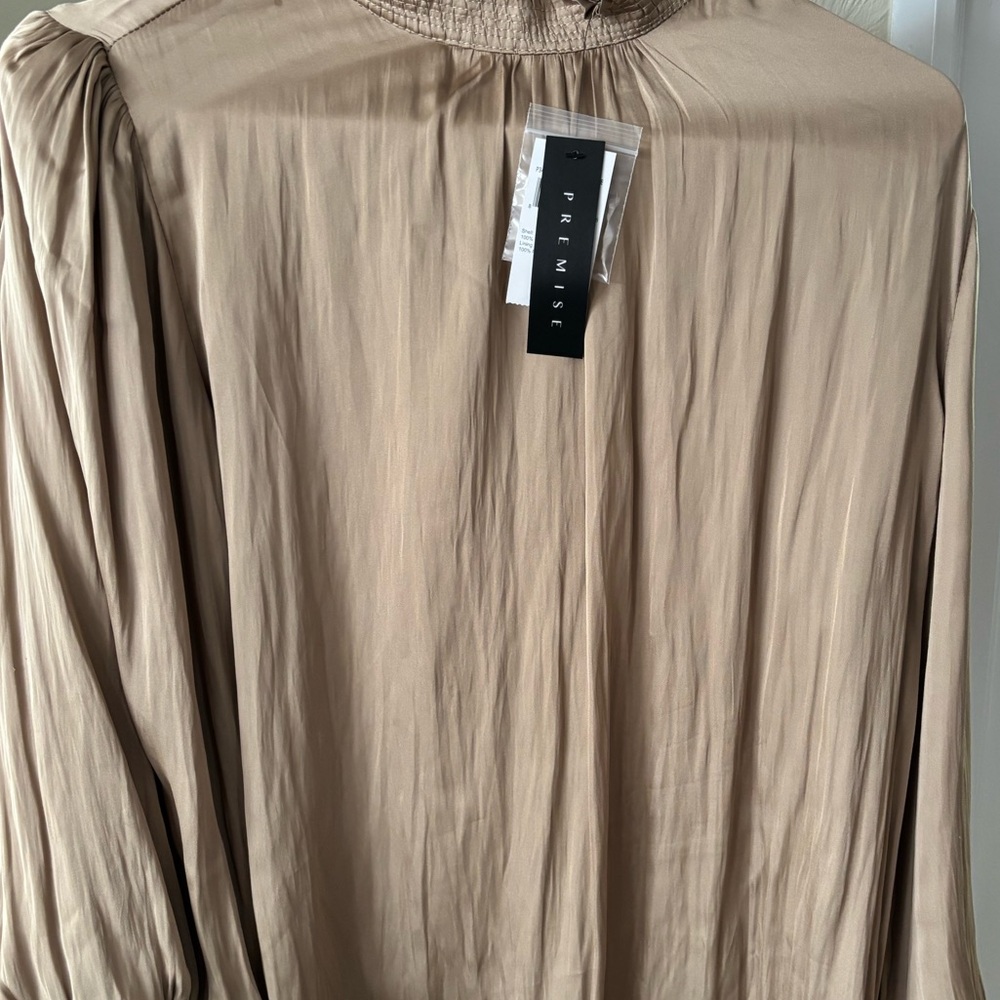 Gold Long Sleeve Blouse